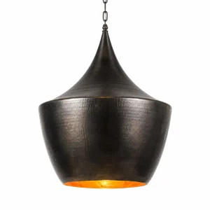 Conic Copper Lamp Black 70cm