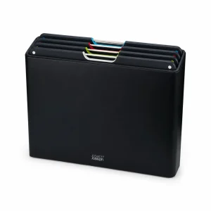 Folio Steel 4pc Chopping Board Set Black
