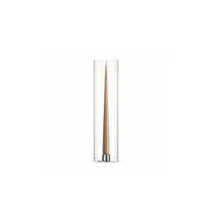 Cylindrical Glass Hurricane 35cm