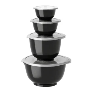 Margrethe Bowl 8 Piece Set Black