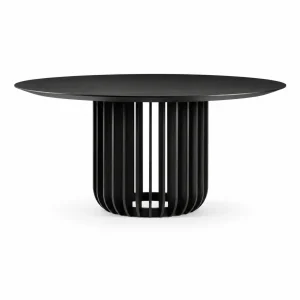 Round Dining Table Black