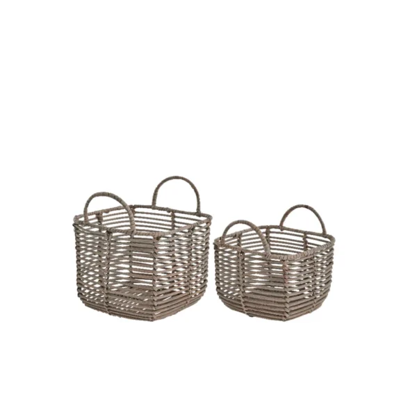 Harper basket set 2 pcs. 18x18 cm. Nature