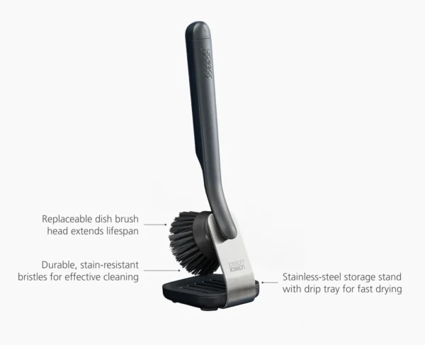 SinkTech™ Washing Up Brush With Steel Stand