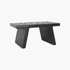 Stool Chiseled Top Black