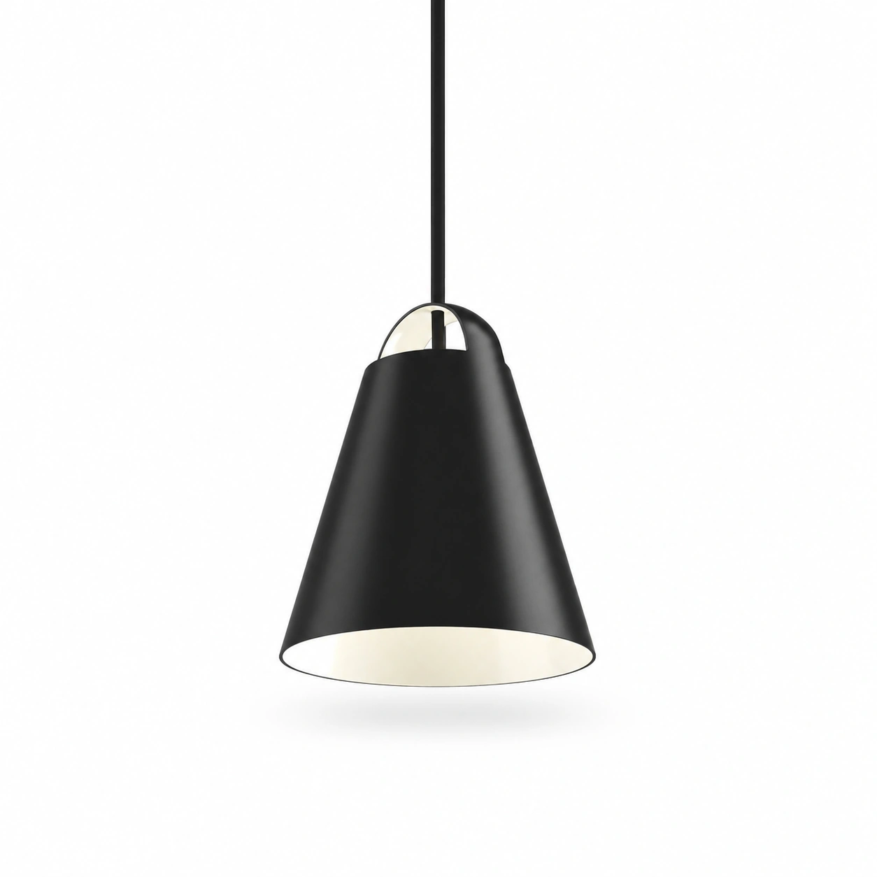 black_cone_pendant_lamp_on_white