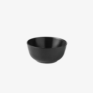 Groovy Bowl Black Stoneware