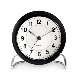 Arne Jacobsen Table Clock Station Black