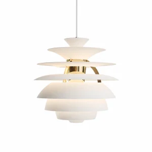 Snowball Pendant Lamp Soft White/Brass