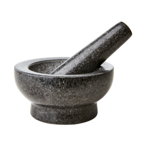 Thyme Mortar With Pestle Black