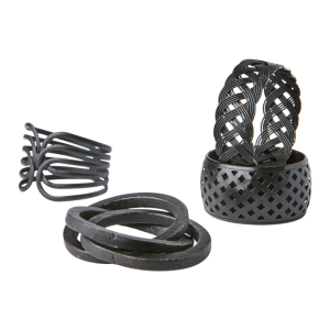 Odin Napkin Ring Set of 4 Black