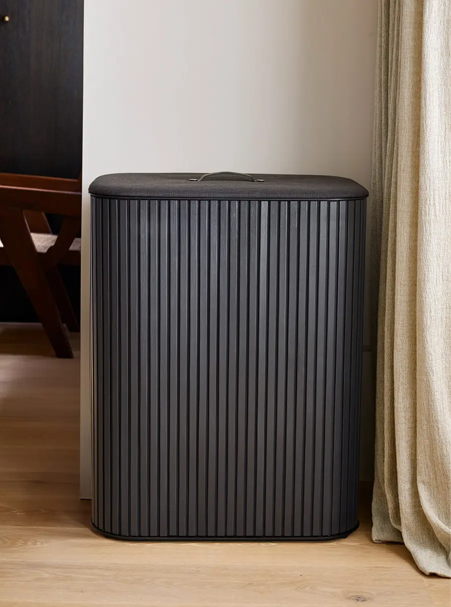 Tota 90L Luxe Black Laundry Separation Basket