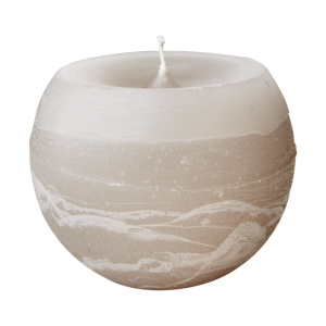 Ball Candle Light Grey