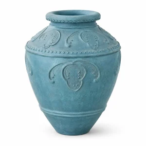 Turquiose Carved Pot