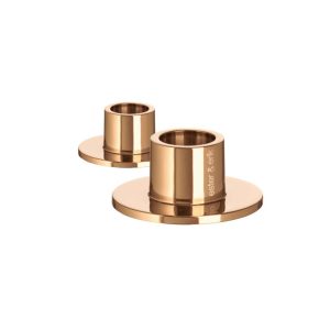 Candleholder Shiny Rose Gold Set