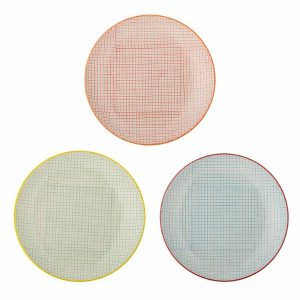 Carla Dinner Plate - Multi Stoneware Set of 3