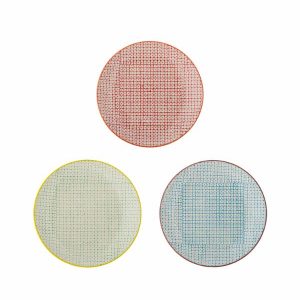 Carla Lunch Plate - Multi Stoneware Set of 3