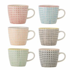 Carla Mug - Multi Stoneware Set of 6