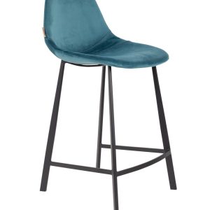 Franky Counter Stool Petrol Velvet