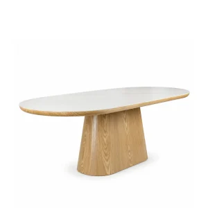 Almira Oval Dining Table Oak 200